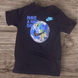 Nike Kids Black Graphic T-Shirt